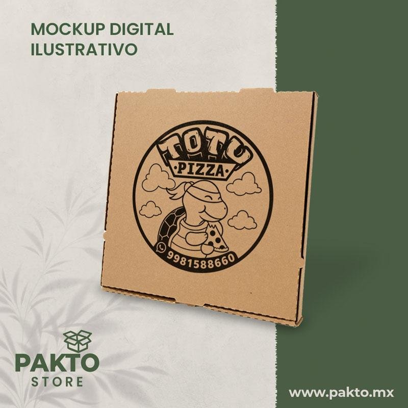 Caja de pizza personalizada Totu Pizza